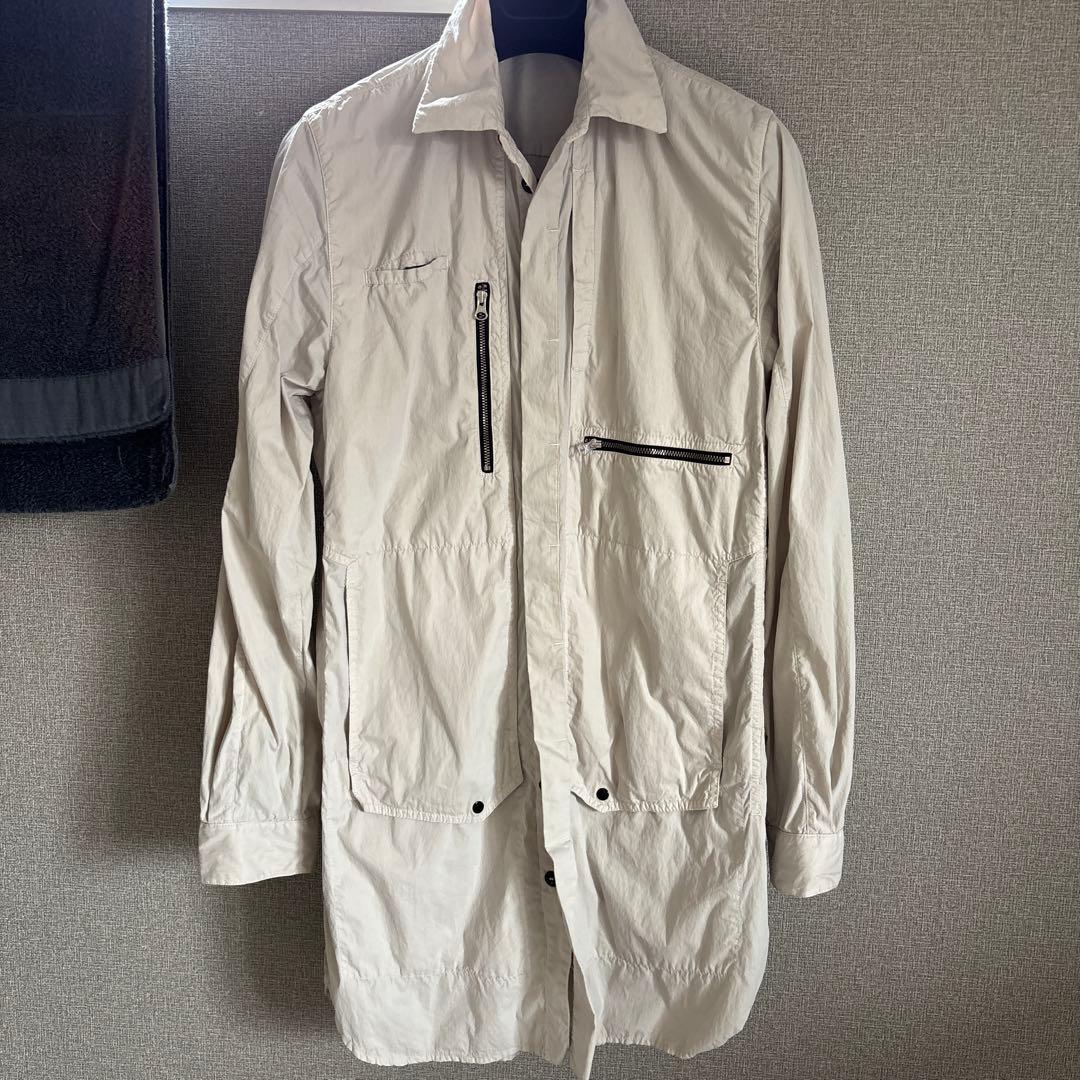 Stone Island, beige long shirt, size S #PGEL0W