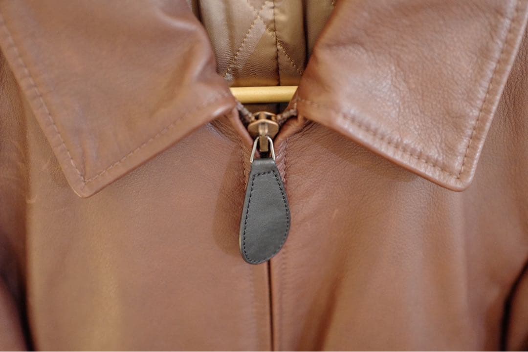 Maison MargielaBrown Leather Jacket #QY4PTL