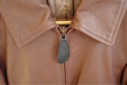 Maison MargielaBrown Leather Jacket #QY4PTL