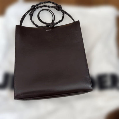 JIL SANDER dark brown shoulder bag Leather #QY7Q4W