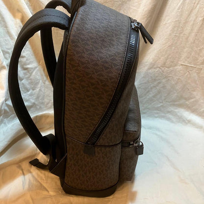 MICHAEL KORS MK Signature Brown All-Over Print Men's Unisex Backpack #QYJAQQ