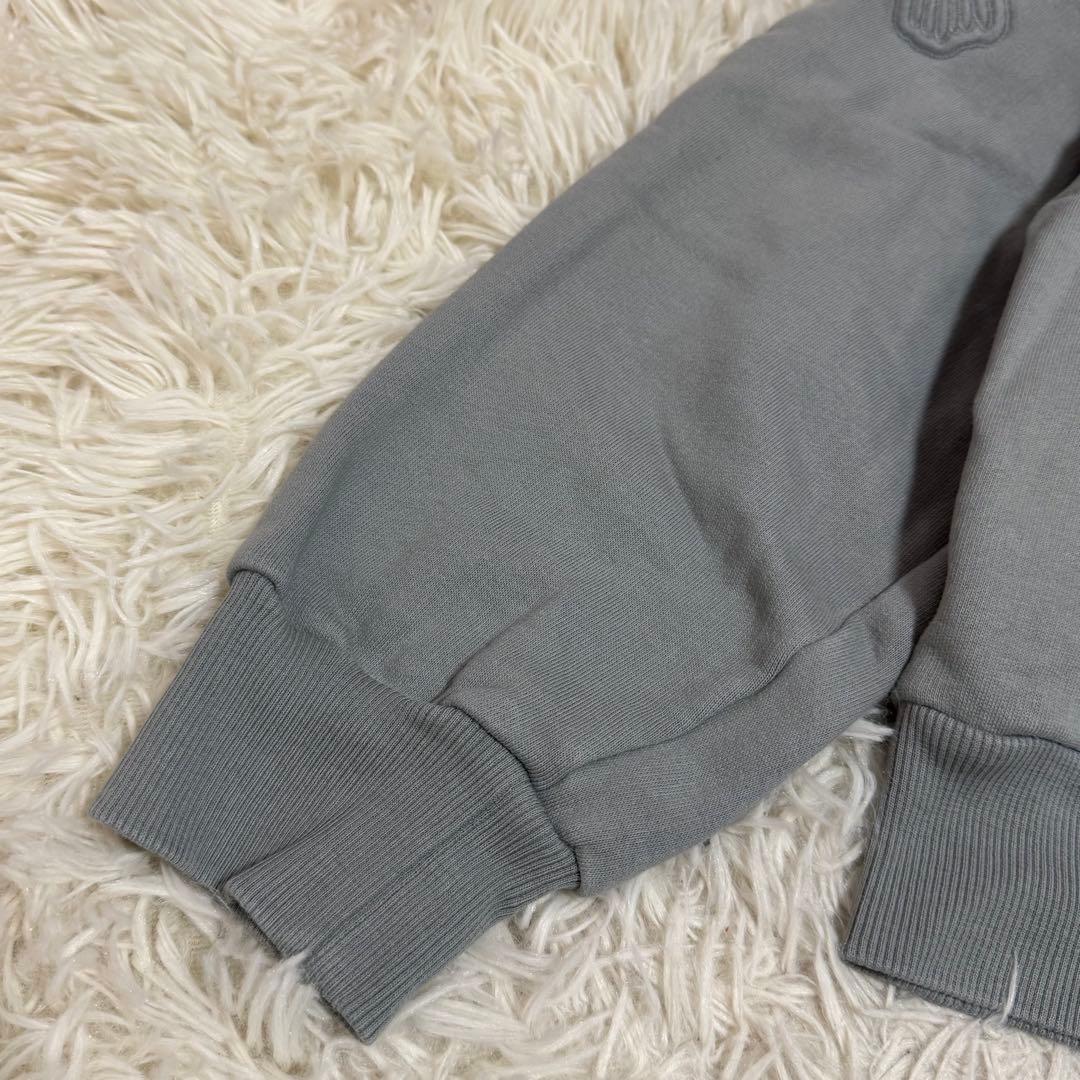 LOUIS VUITTON 3D Padded Embroidered Hoodie Gray Small #QY30N6
