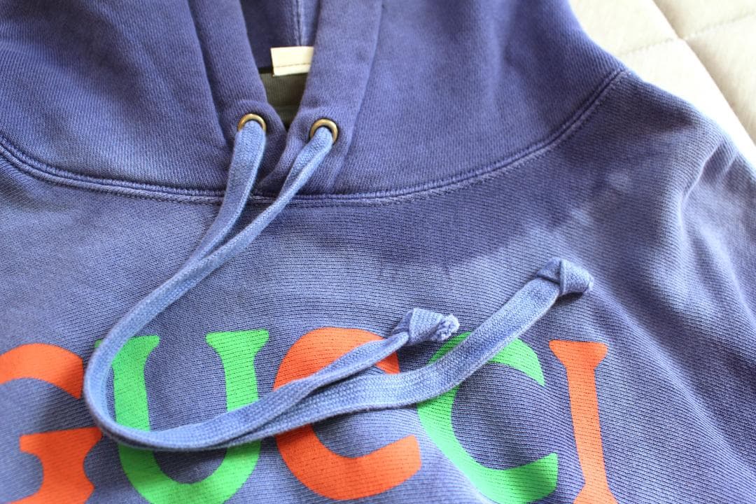 GUCCI 19SS Interlocking G Pullover Hoodie L Authentic #QYGAN0