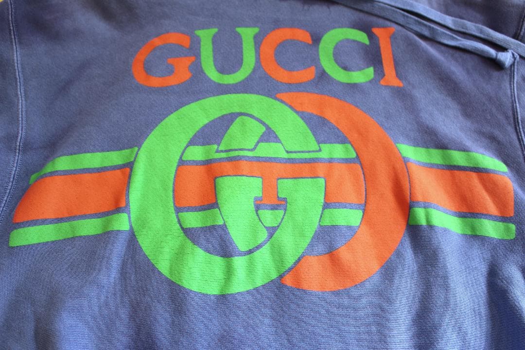 GUCCI 19SS Interlocking G Pullover Hoodie L Authentic #QYGAN0