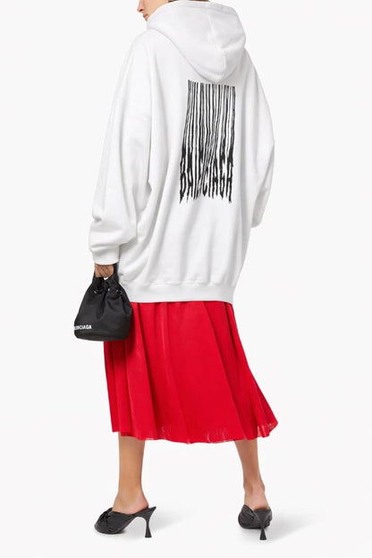 BALENCIAGA XXS Balenciaga Barcode Logo Hoodie Parka #QYH5UP