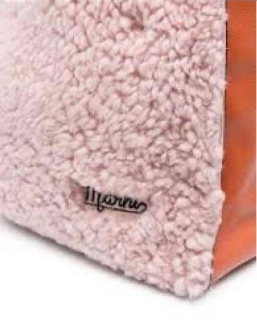 marni Fur Leather Combo Bag Pink Orange 2022AW #QY6FI1