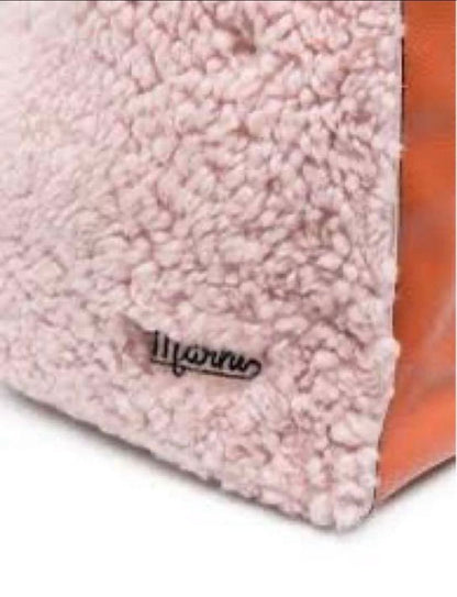 marni Fur Leather Combo Bag Pink Orange 2022AW #QY6FI1