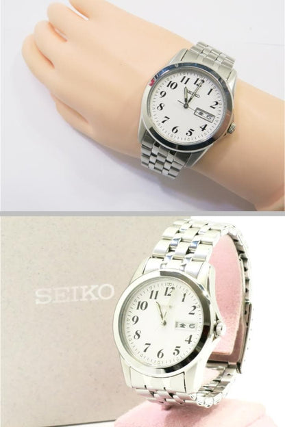 Seiko Men's Quartz Watch 7N43-0AM0 White Dial 18711414 #QYF0OK
