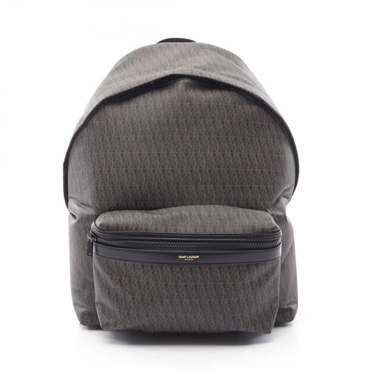 SAINT LAURENT PARIS City Monogram All-Over Pattern Backpack Brown #QYF8GC