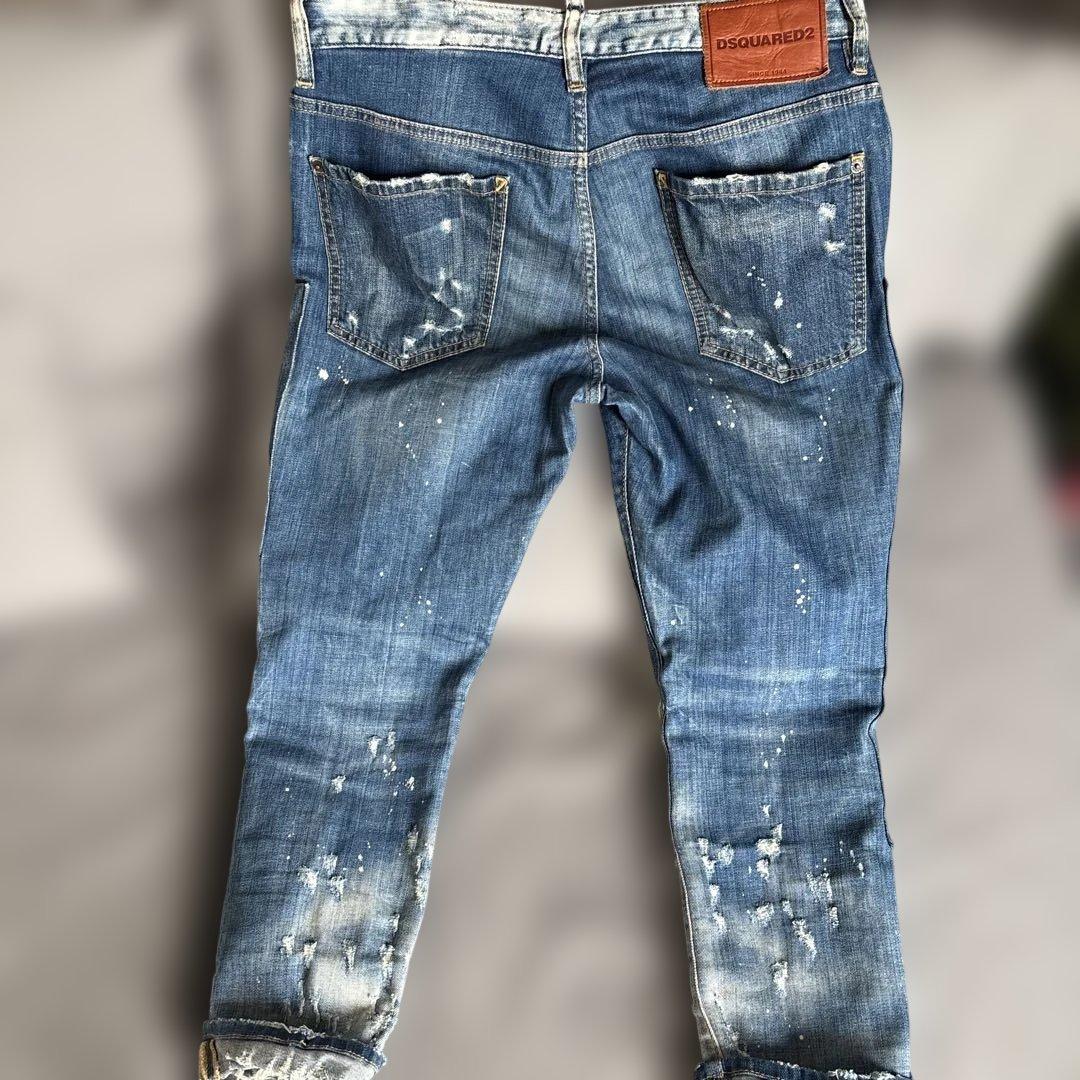 DSQUARED2 Destroyed Blue Denim #PC9WYM