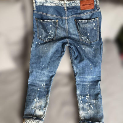 DSQUARED2 Destroyed Blue Denim #PC9WYM