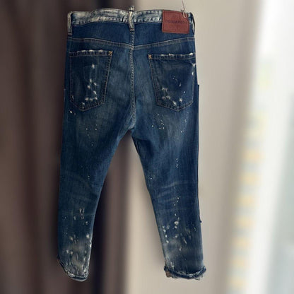 DSQUARED2 Destroyed Blue Denim #PC9WYM