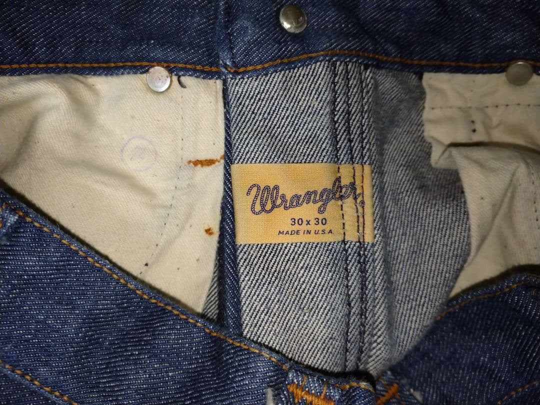 60s 70s Vintage WRANGLER 13mwz Jeans Denim Size 30 #QY7C6R