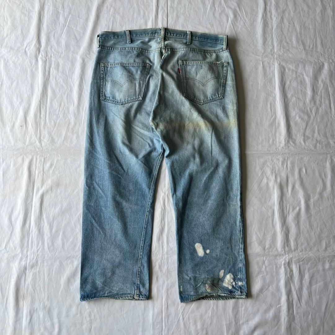 Vintage 70s-80s Levi's 501 late 66 button back 6 red selvedge #QY09D6