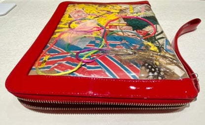 Christian Louboutin Trash Cris iPad Case Multicolor PVC/Leather #QY5KO9