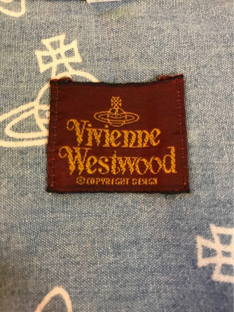 Vivienne Westwood orb pattern long sleeve shirt with brown tag #QYCNM7