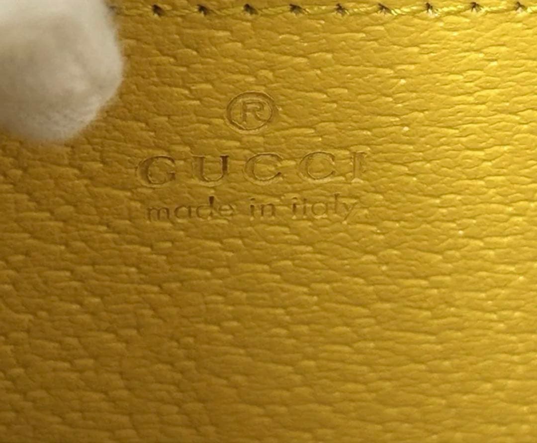 GUCCI Diana Yellow Handbag with Bamboo Handles Brown #QYIGSJ
