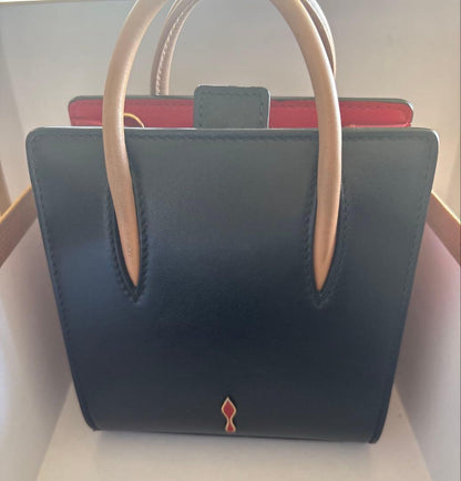 Christian Louboutin Paloma Nano Mini Bag Black Rare Hankyu Chain Strap #QY72RY