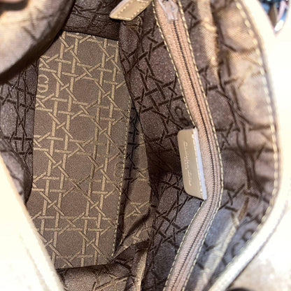 Lady Dior handbag, felt, beige #QY451K