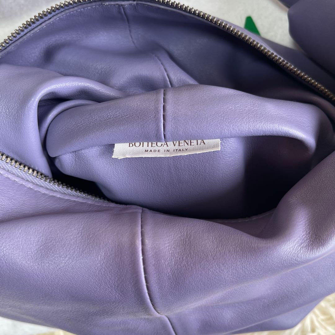 BOTTEGA VENETA Double Knot Bag Purple Leather W29 Dust Bag #QY4JP1