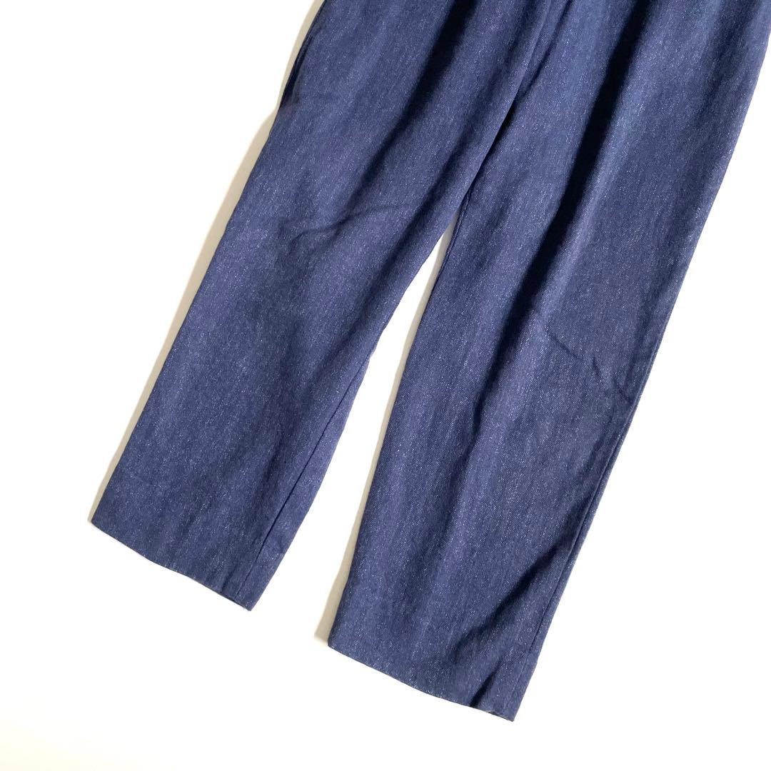 4688 Komori Wide Pants French Blue Back Strap Pants #QOHTDU