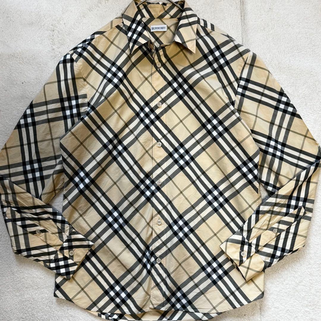 Current Burberry checked long-sleeved shirt #PGGQ6I