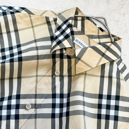 Current Burberry checked long-sleeved shirt #PGGQ6I