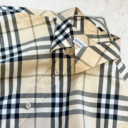 Current Burberry checked long-sleeved shirt #PGGQ6I