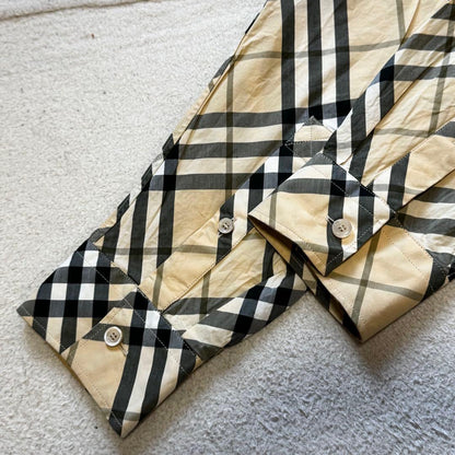 Current Burberry checked long-sleeved shirt #PGGQ6I