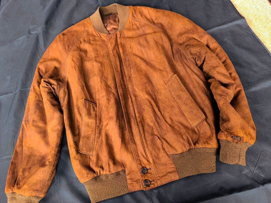 Leather winter jacket, beautiful brown #PF9VQF