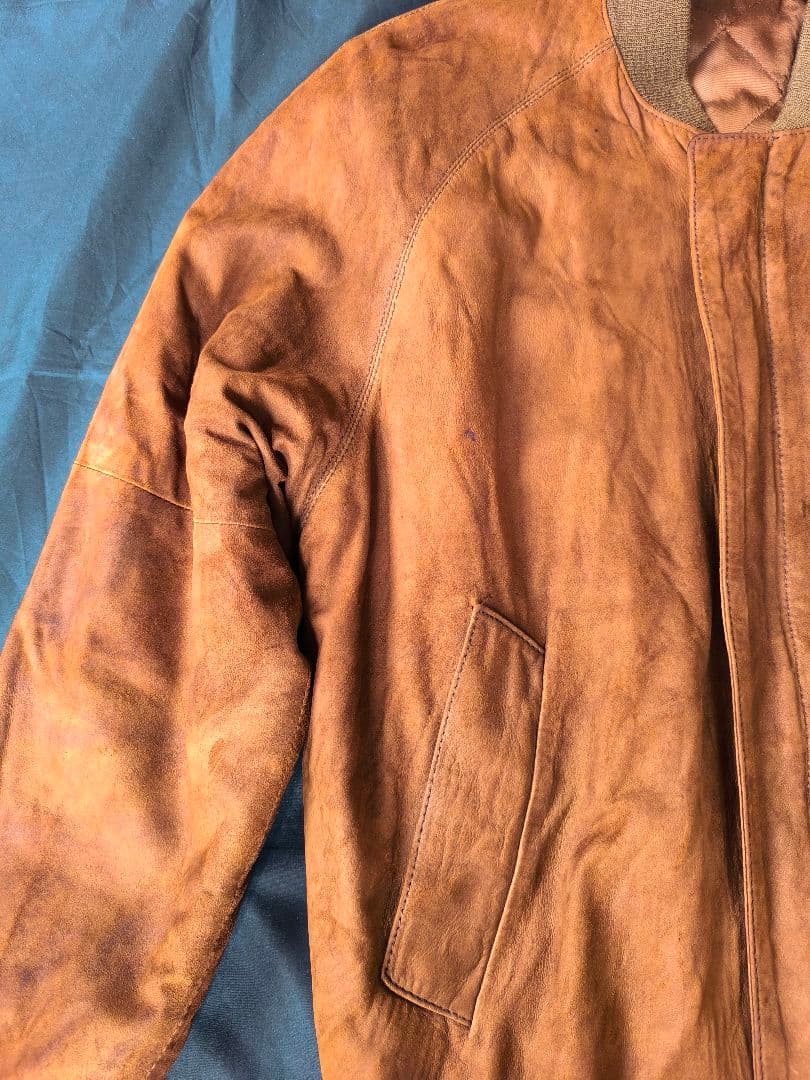 Leather winter jacket, beautiful brown #PF9VQF