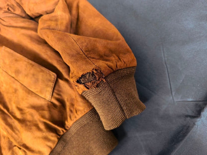 Leather winter jacket, beautiful brown #PF9VQF