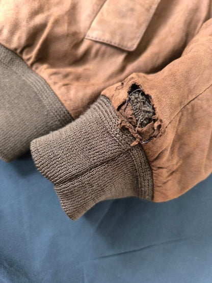 Leather winter jacket, beautiful brown #PF9VQF
