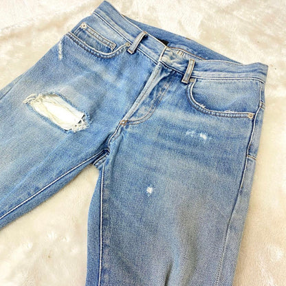 DIOR HOMME Distressed Jeans Denim Distressed Denim #QYGRA3