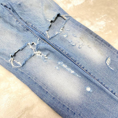 DIOR HOMME Distressed Jeans Denim Distressed Denim #QYGRA3