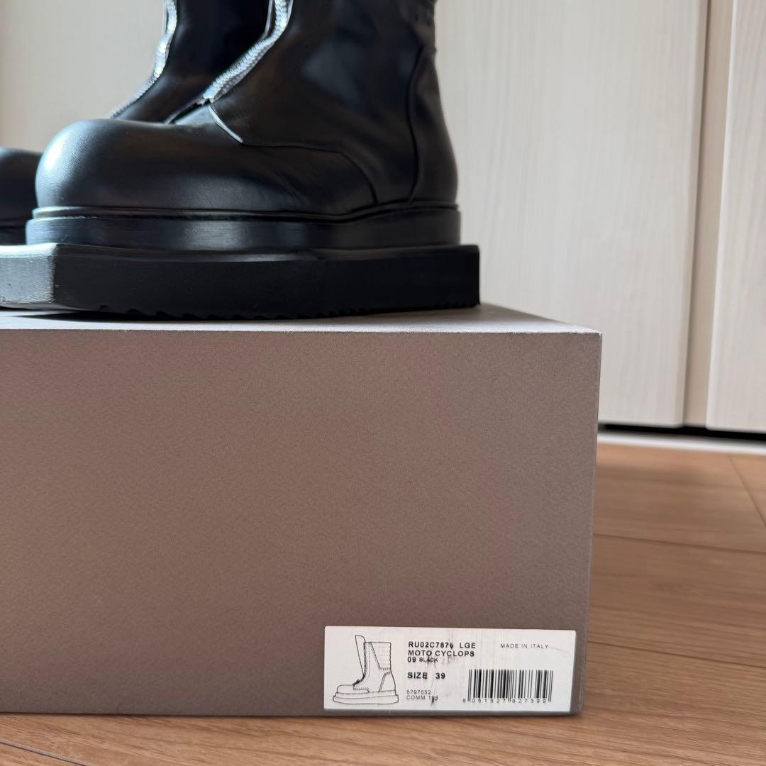 Rick Owens Luxor Moto Cyclops Boots 39 #QYEKW6