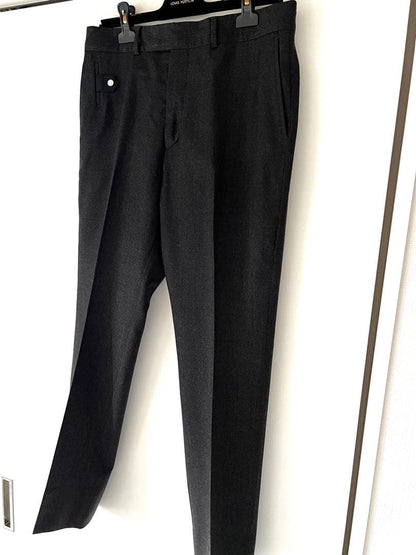LOUIS VUITTON Men's Pants and Slacks, Size 42, Gray Wool #QY309N