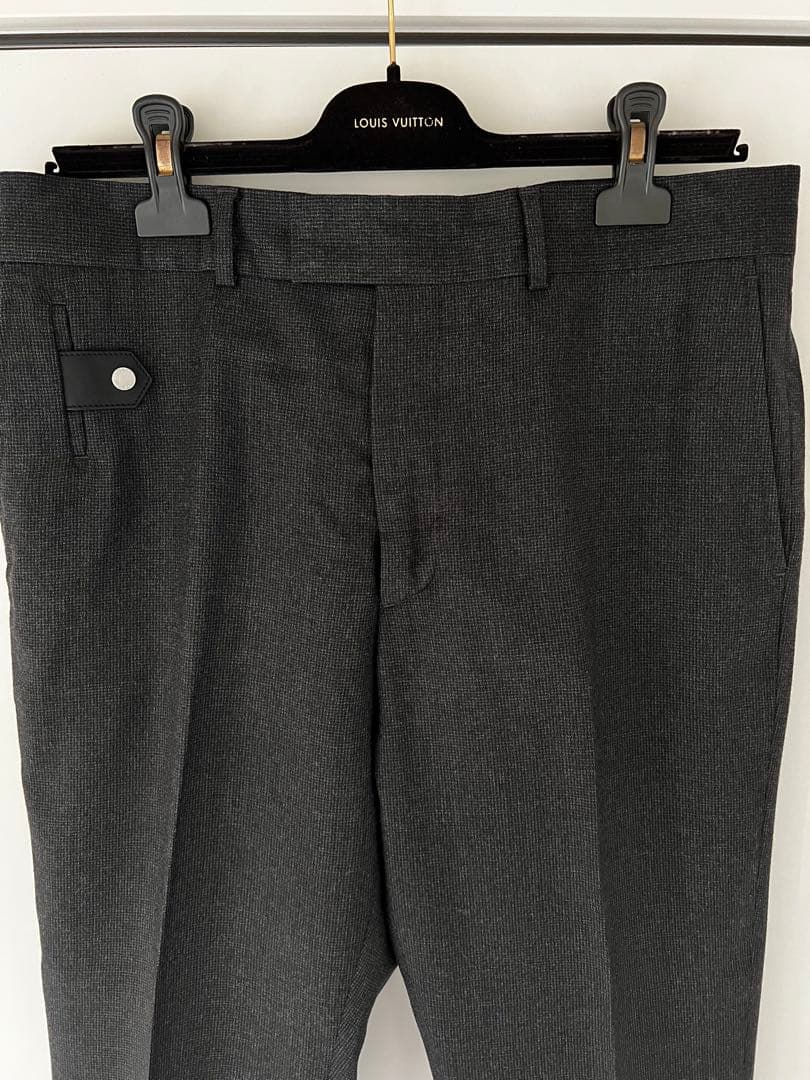 LOUIS VUITTON Men's Pants and Slacks, Size 42, Gray Wool #QY309N