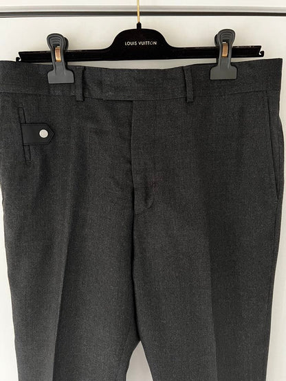LOUIS VUITTON Men's Pants and Slacks, Size 42, Gray Wool #QY309N