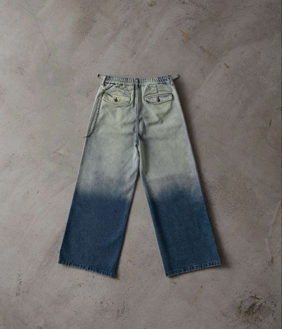 CLEL core heavy ounce gradient denim #QYDJKT