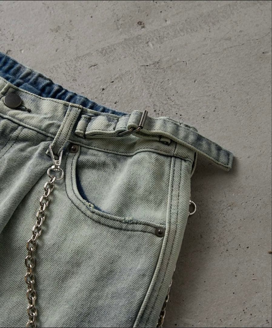 CLEL core heavy ounce gradient denim #QYDJKT
