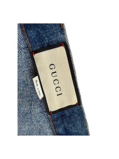 Gucci Eco-Wash Organic Straight Denim, Size 28 #PCIG0L