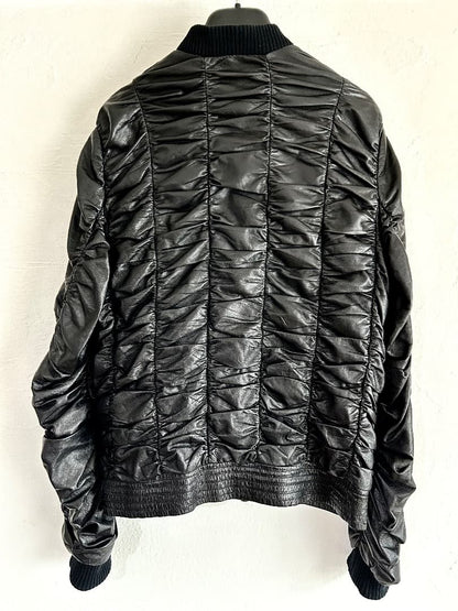 Archive DIOR HOMME 07SS Shirring Leather Blouson #QY7AFG