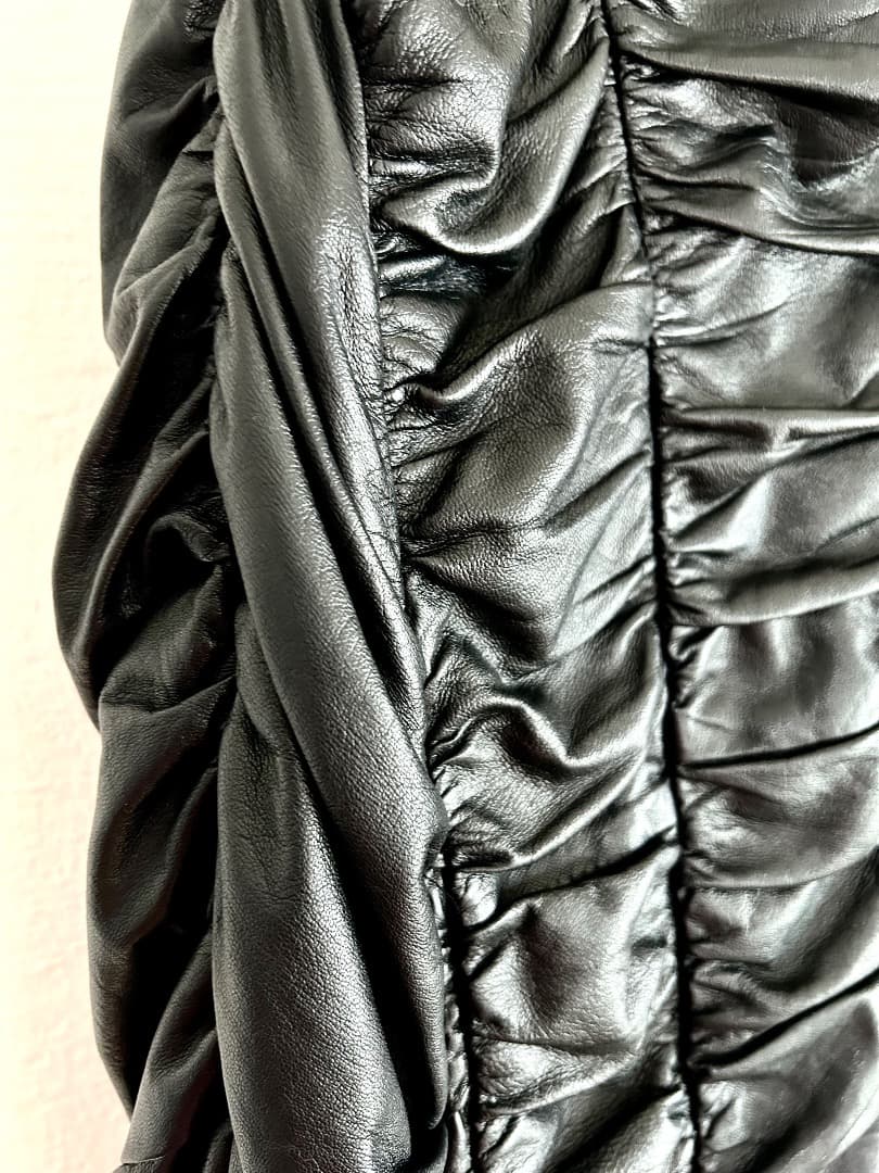 Archive DIOR HOMME 07SS Shirring Leather Blouson #QY7AFG