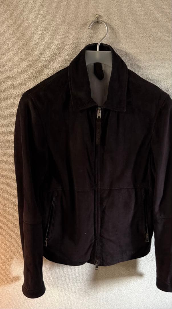 RUFFO Navy Suede Jacket Size 442 #QY2DMU