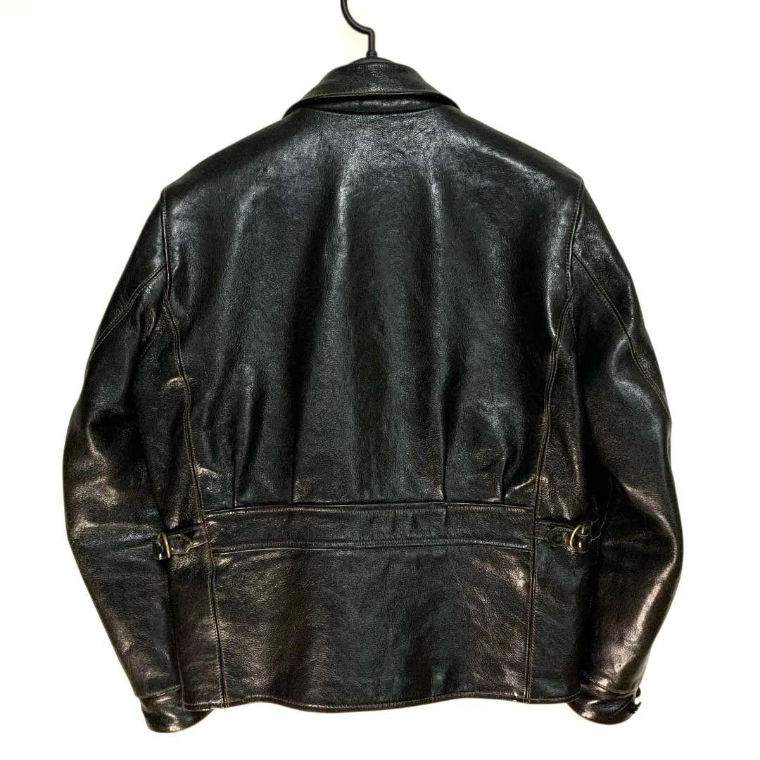 WESTRIDE leather jacket with houndstooth lining #QY2626