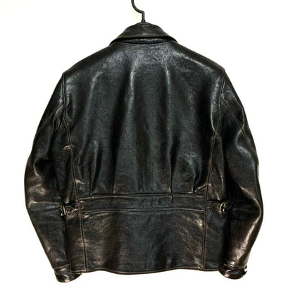 WESTRIDE leather jacket with houndstooth lining #QY2626