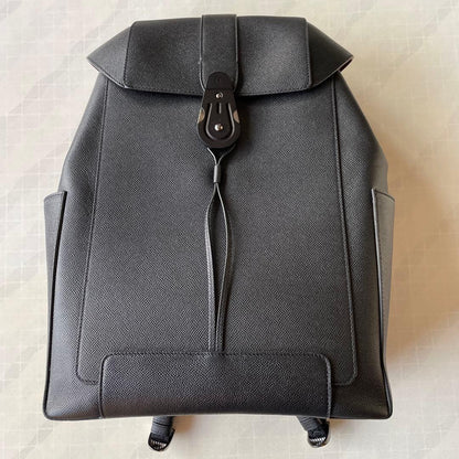 CHRISTIAN LOUBOUTIN Backpack Black Synthetic Leather Red Lining #QYJ37C