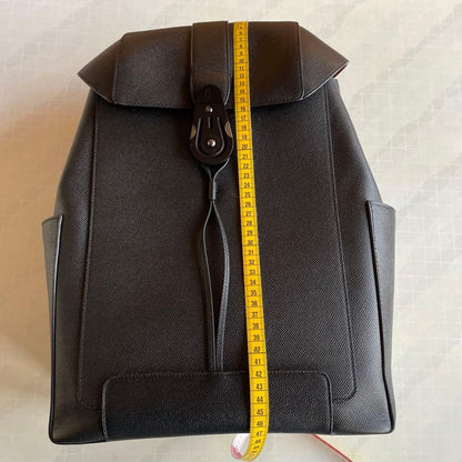CHRISTIAN LOUBOUTIN Backpack Black Synthetic Leather Red Lining #QYJ37C