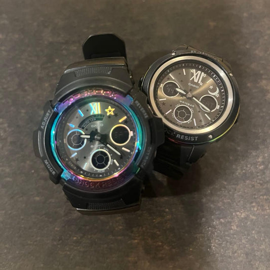 G-SHOCK Lovers Collection 2017 AW-590LE Limited Pair Watch #QYFNMX